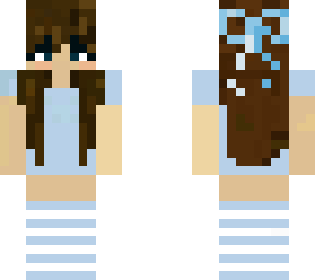 cute baby blue minecraft skin ❀