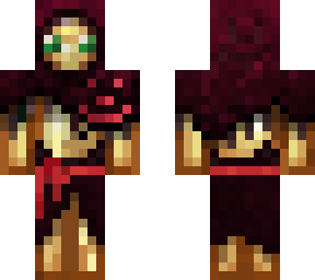 foolish with a dark cucurucho robe and juan's bandana