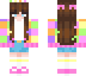 rainbow patchwork sweater