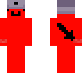 red demon with blue hat