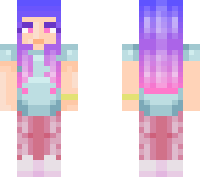 blue/purple haired girl