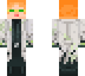 katie with multi's lab clothes