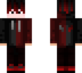 red and black