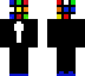 rubiks cube head guy