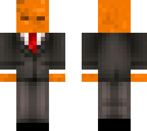 orange suit man textured