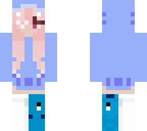 pink hair shark girl