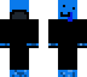 blue cool dumb guy