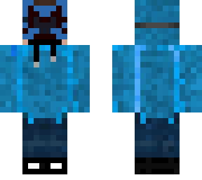 blue mascara