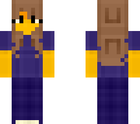 female - purple outfit - chill