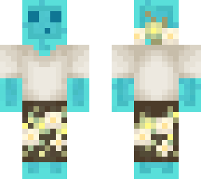 flower cyan/blue slime (cute flower fit)