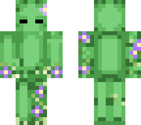 green slime with flowers