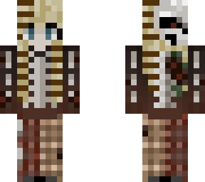 grunge blonde skull girl