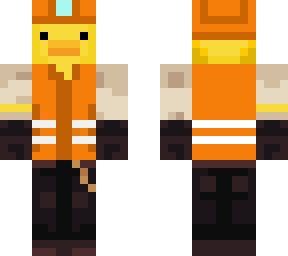 steam punk duck with a garbage collector skin
