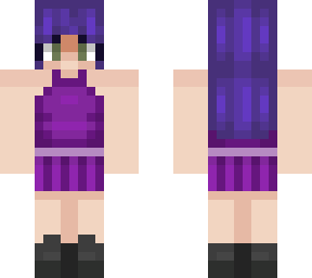 girl with purple dress
