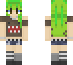 green hair
