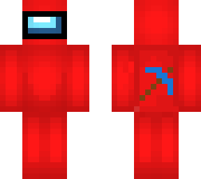 pickaxe amongus  (red)