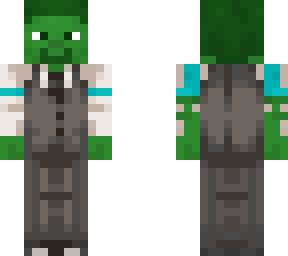 almost done green steve suit