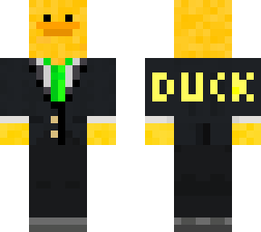 green tie duck suit