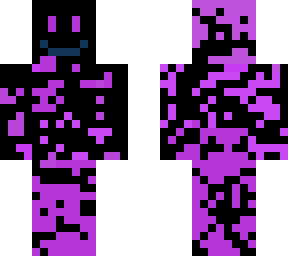 obsidian with  a blue smile