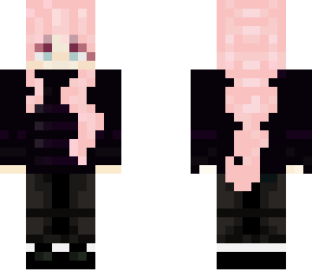 pink haired boy
