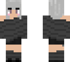 silver hair alt girl