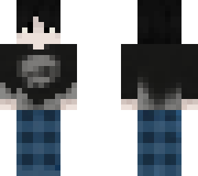 boy - sweat - pvp - eyebrow skin - skull tee - blue plaids - casual - casual boy