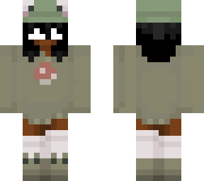 frog girl blind fold
