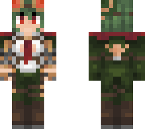 green steampunk engineer girl