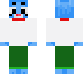 gumball with a white shirt and green pants
