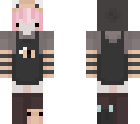 pink hair girl bee