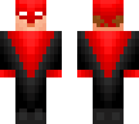 red and black superhero
