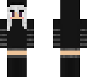 silver hair alt girl
