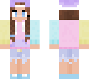 color block hoodie girl