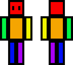 cube colored man