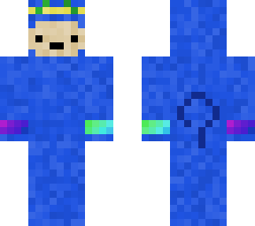 fluffy cool blue monkey