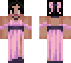 pink ball gown