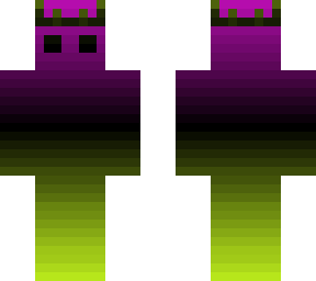 purple & green gradient with crown