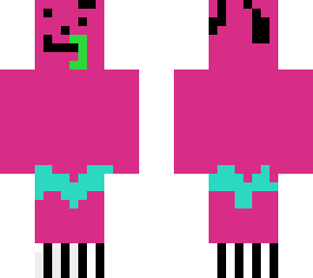 big pink guy is tuff