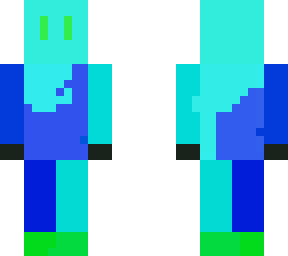 cyan and blue