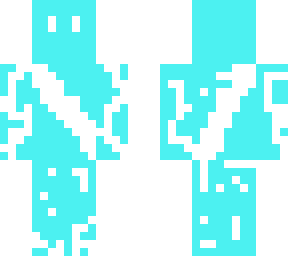 cyan and white (for a friend)
