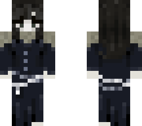 goth alt girl black hair