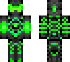 green suit
