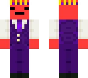 red blob purple suit
