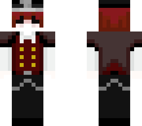 red suit brown cape