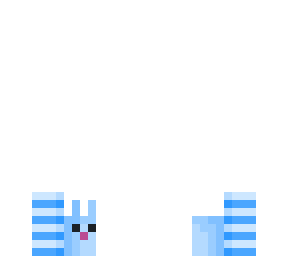 stripe bun socks  base (blue)