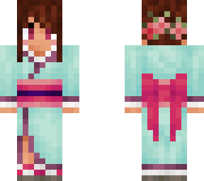 aqua kimono w/o pattern 2