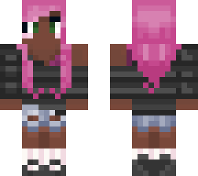 pink haired girl