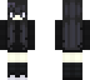 dark casual fit with purple bow