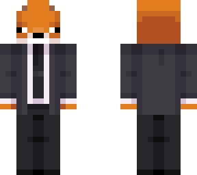 fox with an open suit