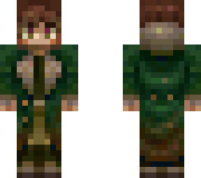 green coat